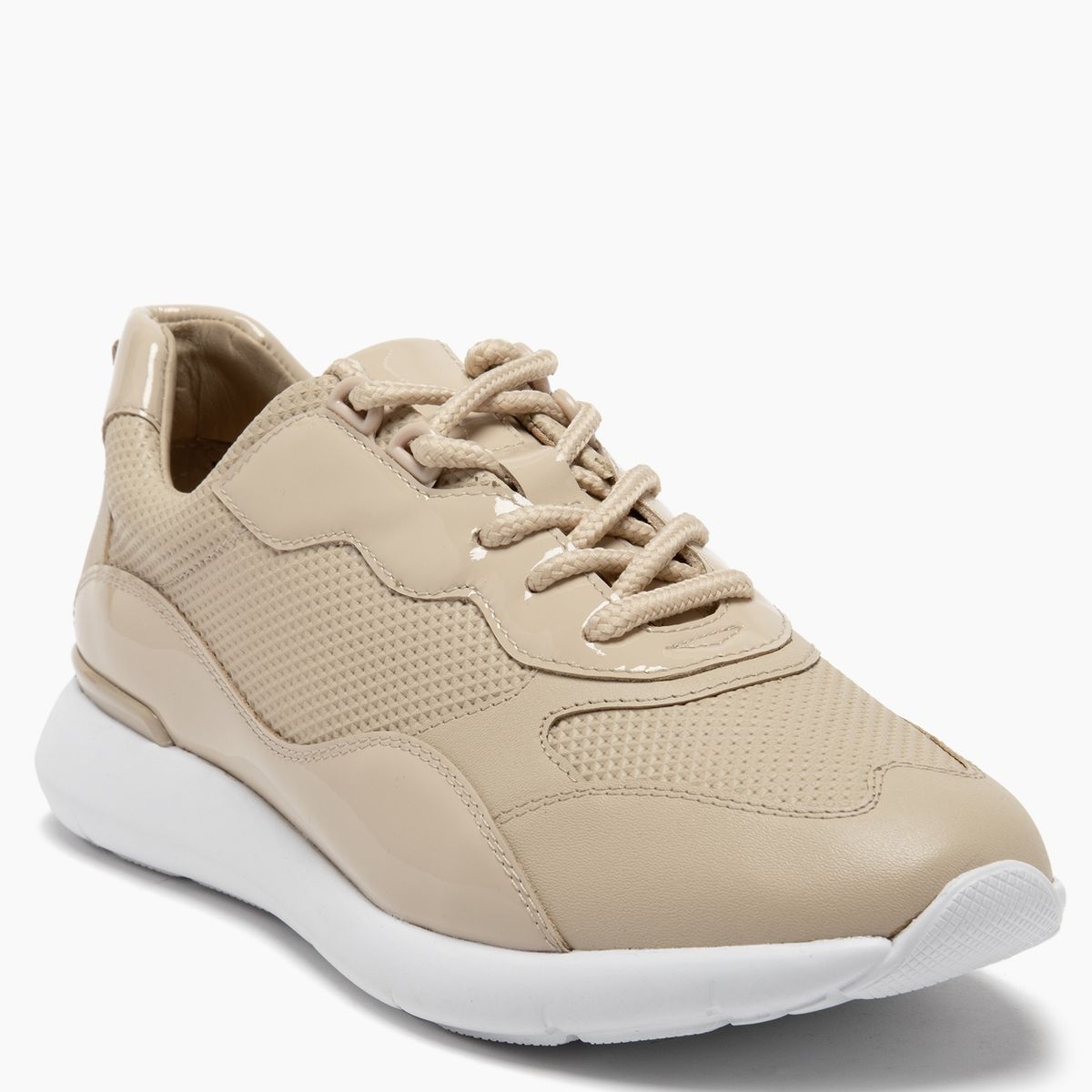 GACEL - Zapatilla Urbana Mujer Cuero Blanco Gacel