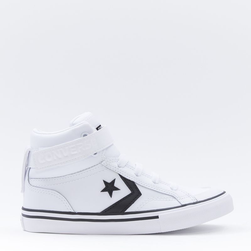 CONVERSE - Pro Blaze Strap Zapatilla Urbana Niño Cuero Blanca (27 A 35) Converse