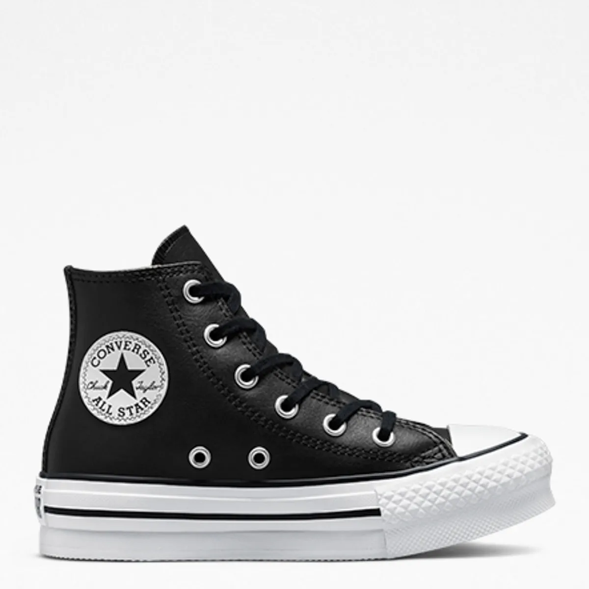 CONVERSE - Chuck Taylor All Star Eva Lift Zapatilla Urbana Niña Cuero Negro (27 A 35) Converse