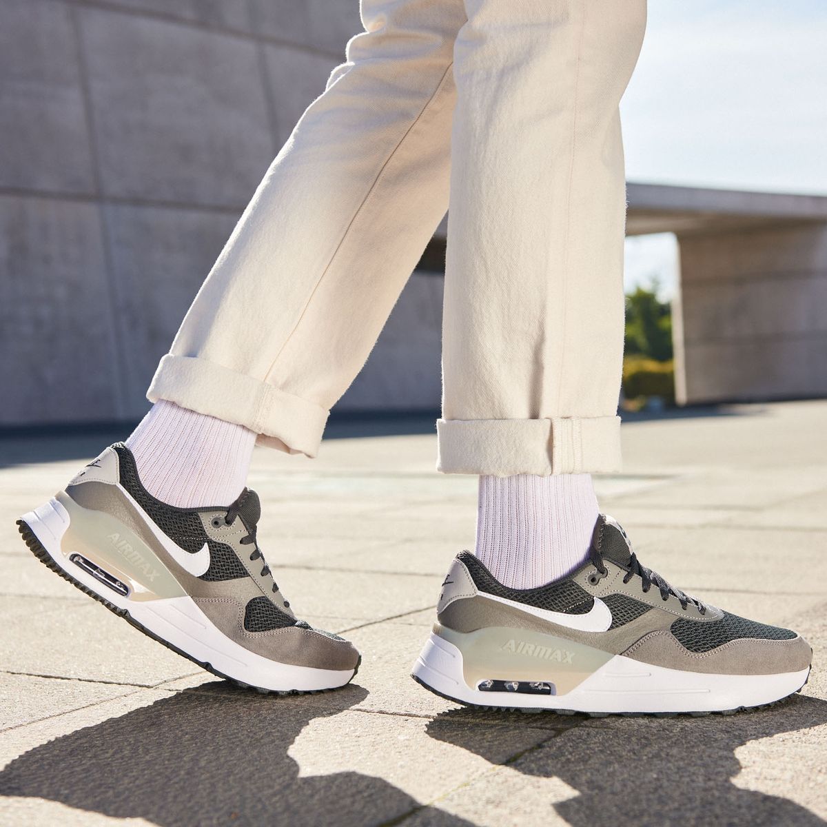 NIKE - Air Max Systm Zapatilla Urbana Hombre Cuero Negro Nike