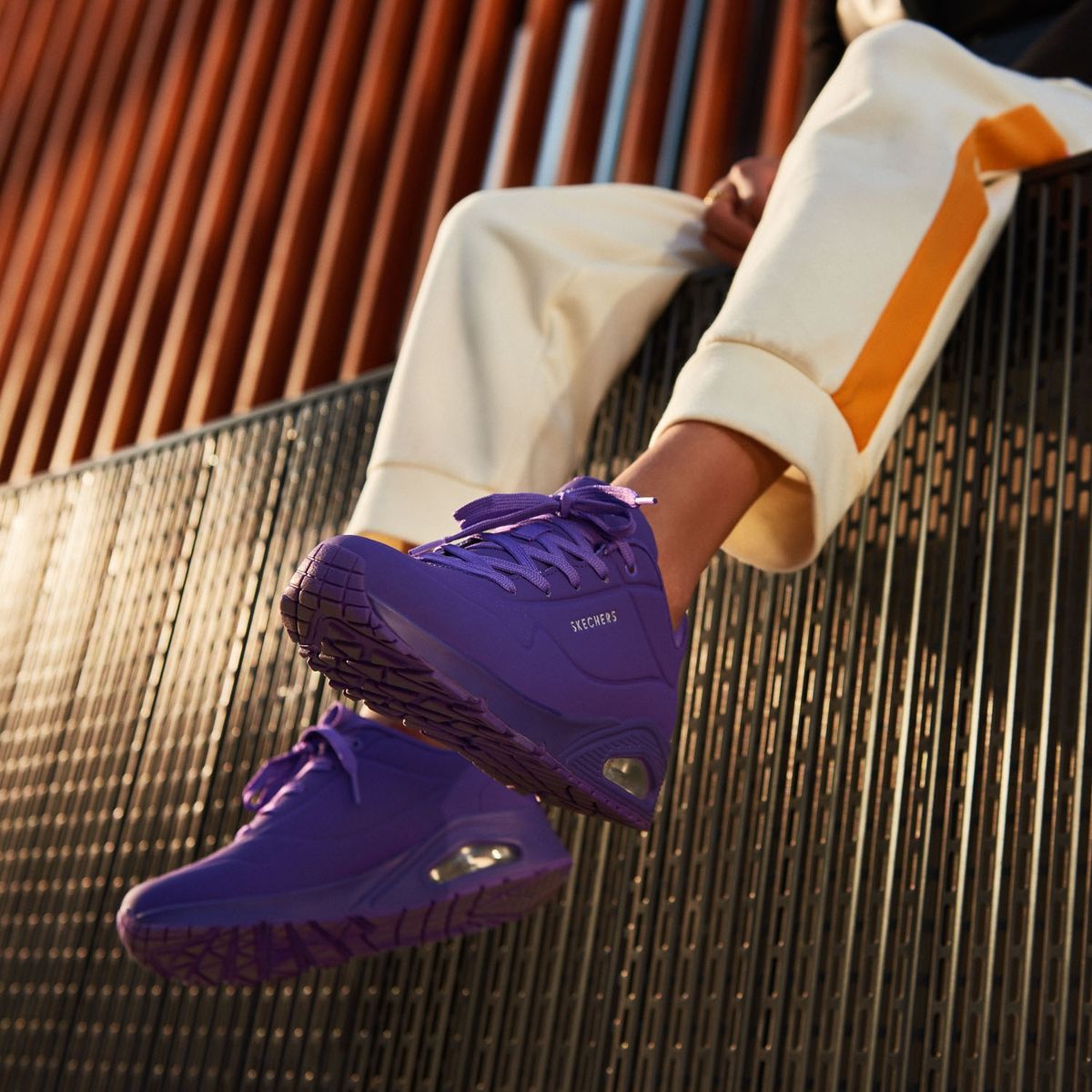 SKECHERS - Skechers Zapatilla urbana mujer morado