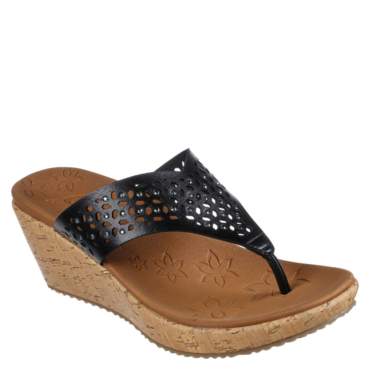 SKECHERS - Skechers Sandalia mujer negro