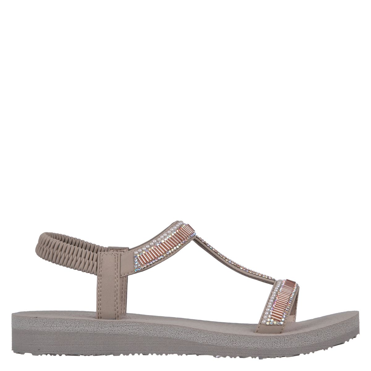 SKECHERS - Skechers Sandalia mujer beige/khaki