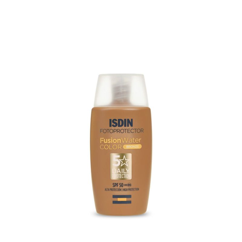 ISDIN - Protector Solar Facial Fusion Water Color Bronce FPS 50 50 ml ISDIN
