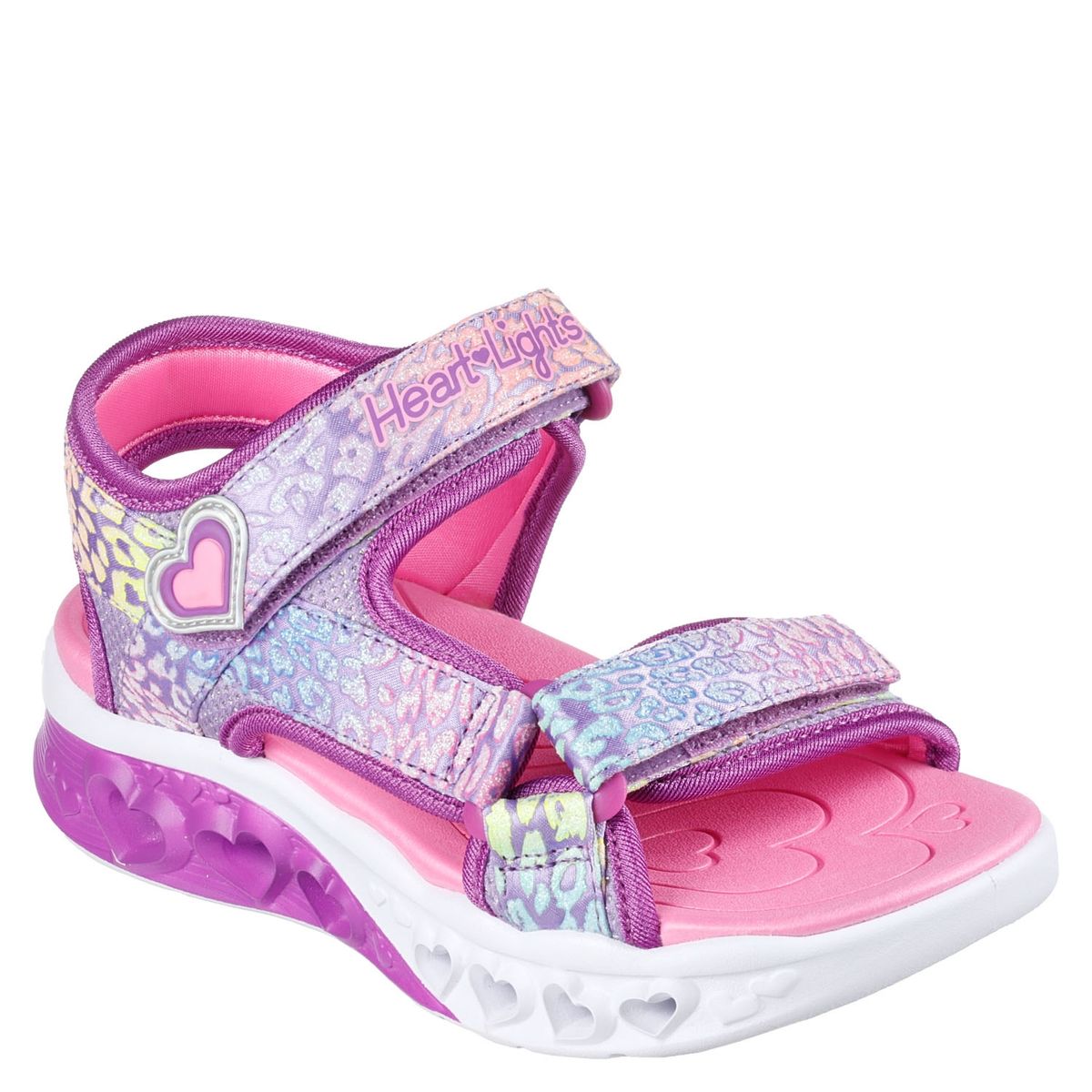 SKECHERS - Skechers Sandalia Niña Luces Morado