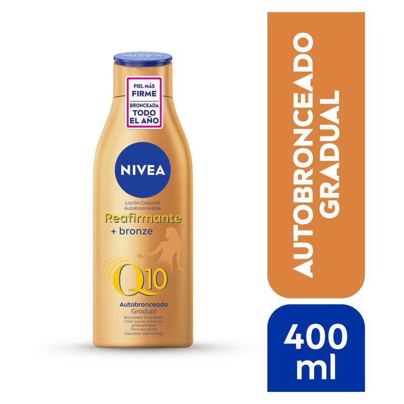 NIVEA - Loción Corporal NIVEA Q10 Reafirmante + Autobronceante 400 ml