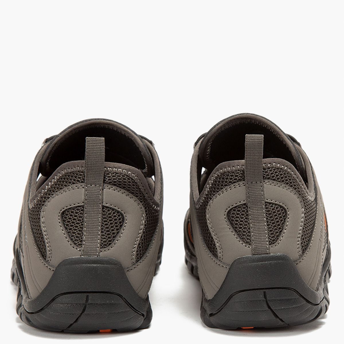 GUANTE - Sandalia Hombre Cuero Gris Guante