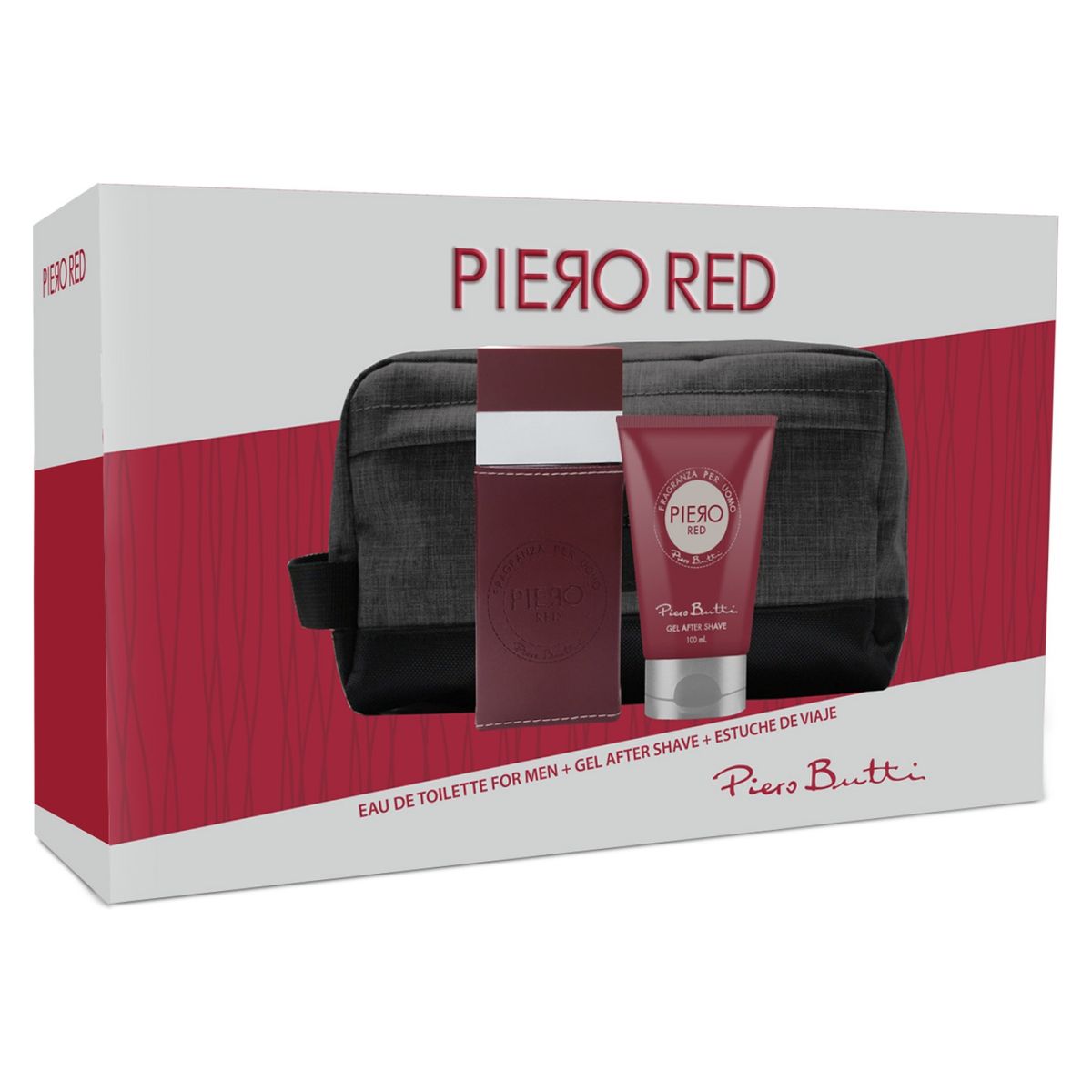 PIERO BUTTI - Set Perfume Piero Red 100 Ml EDT + Estuche + After Balm 100 Ml Piero Butti