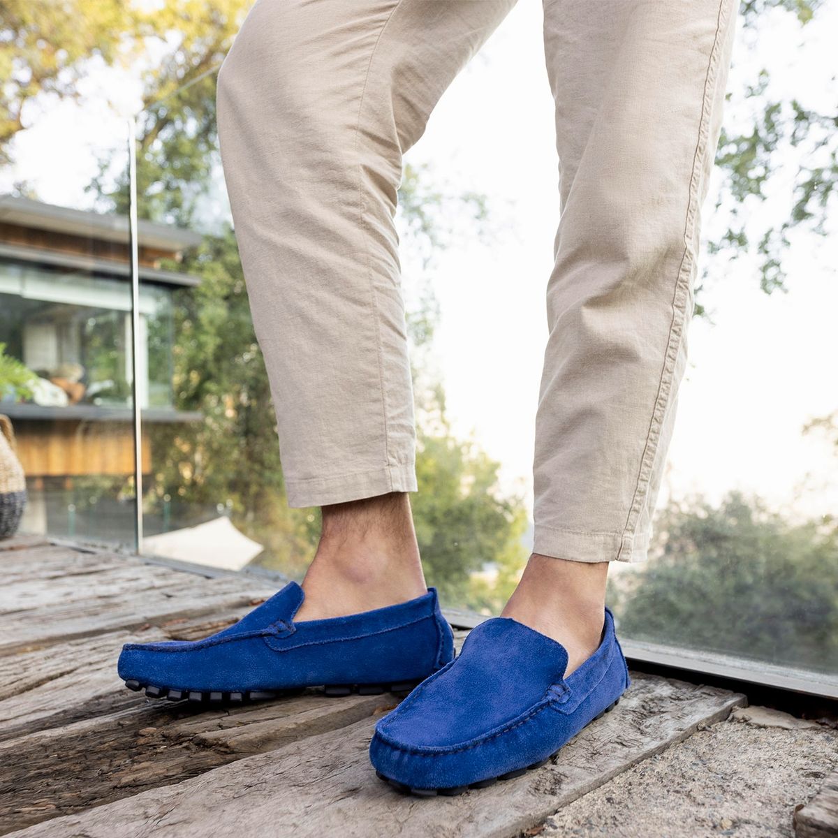 GUANTE - Mocasin Hombre Azul Guante