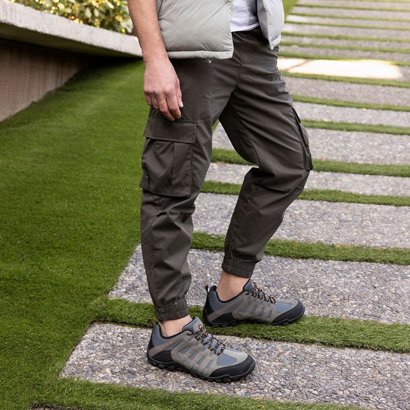 GUANTE - Zapato Casual Hombre Cuero Gris Guante