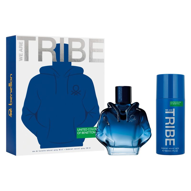 BENETTON - Set Perfume Hombre We Are Tribe EDT 90ML + Desodorante 150ML - Benetton
