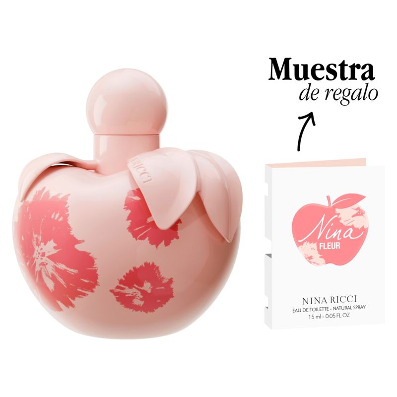 NINA RICCI - Set Perfume Mujer Nina Fleur EDT 80 ML + Muestra 1,5 ML Nina Ricci