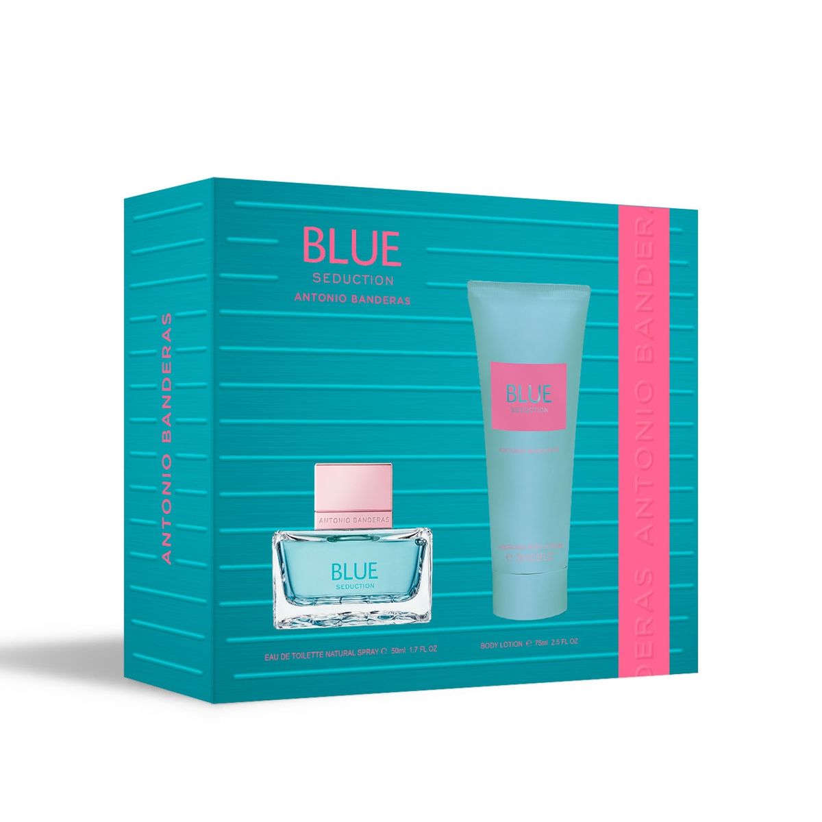 BANDERAS - Set Perfume Mujer Blue Seduction Woman Edt 50Ml + Body Lotion 75Ml Antonio Banderas