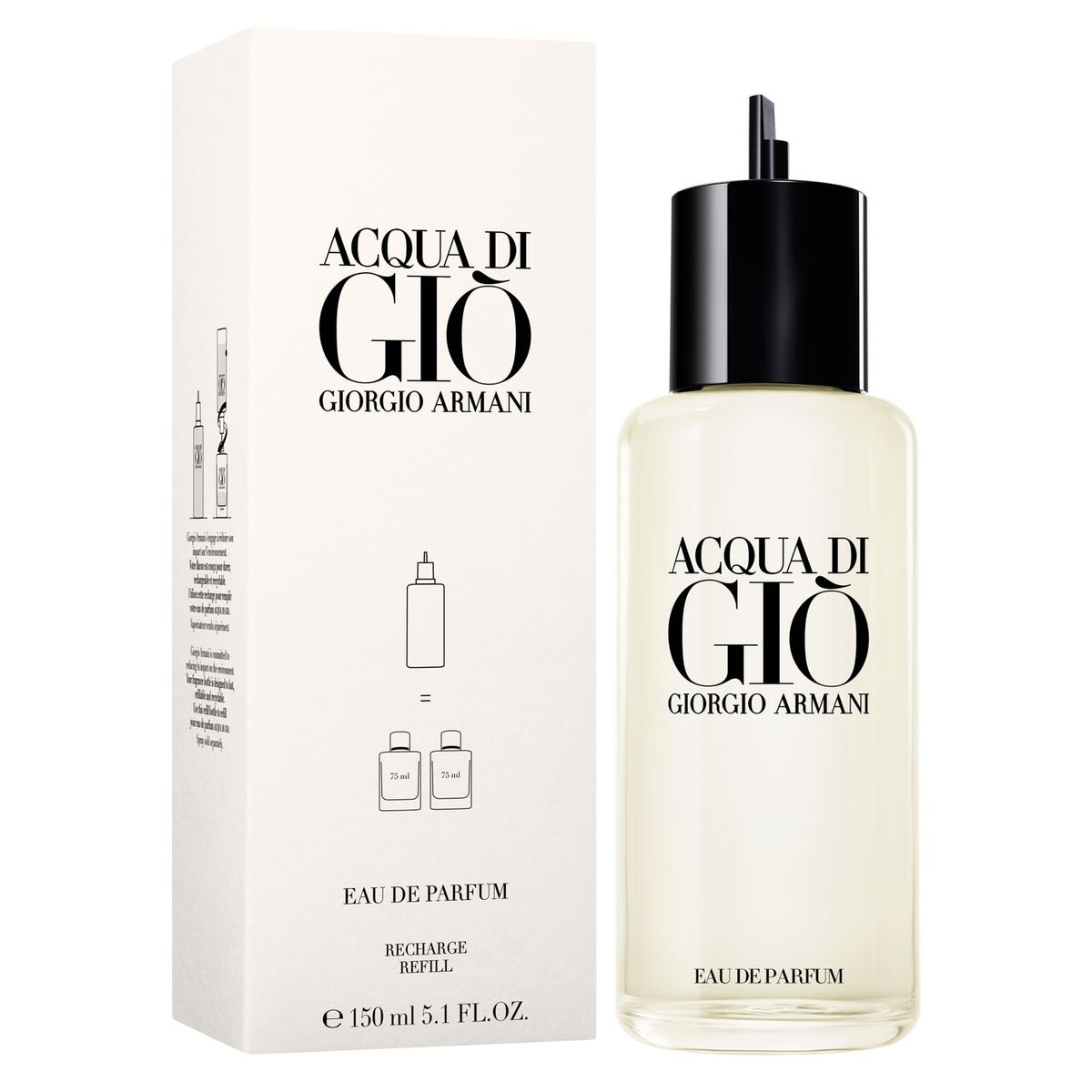 GIORGIO ARMANI - Perfume Hombre Acqua Di Gio Edp 150 Ml Recargable Giorgio Armani