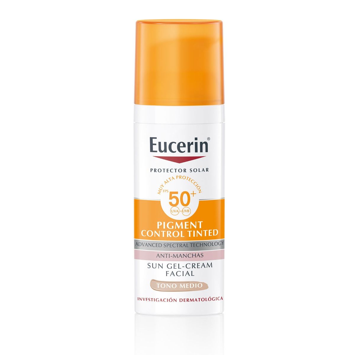 EUCERIN - Protector Solar Facil Sun Pigment Control Tinted Tono Medio Protector Solar FPS 50+ 50ml Eucerin