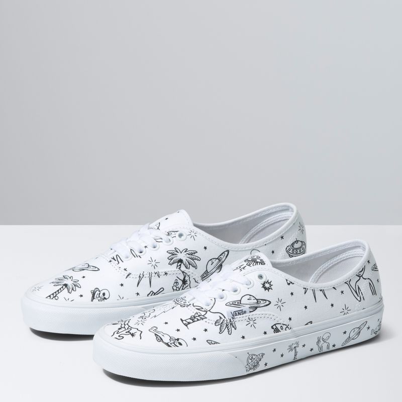 VANS - Ua Authentic Unidentified U-Paint Zapatilla Urbana Unisex Blanco Vans