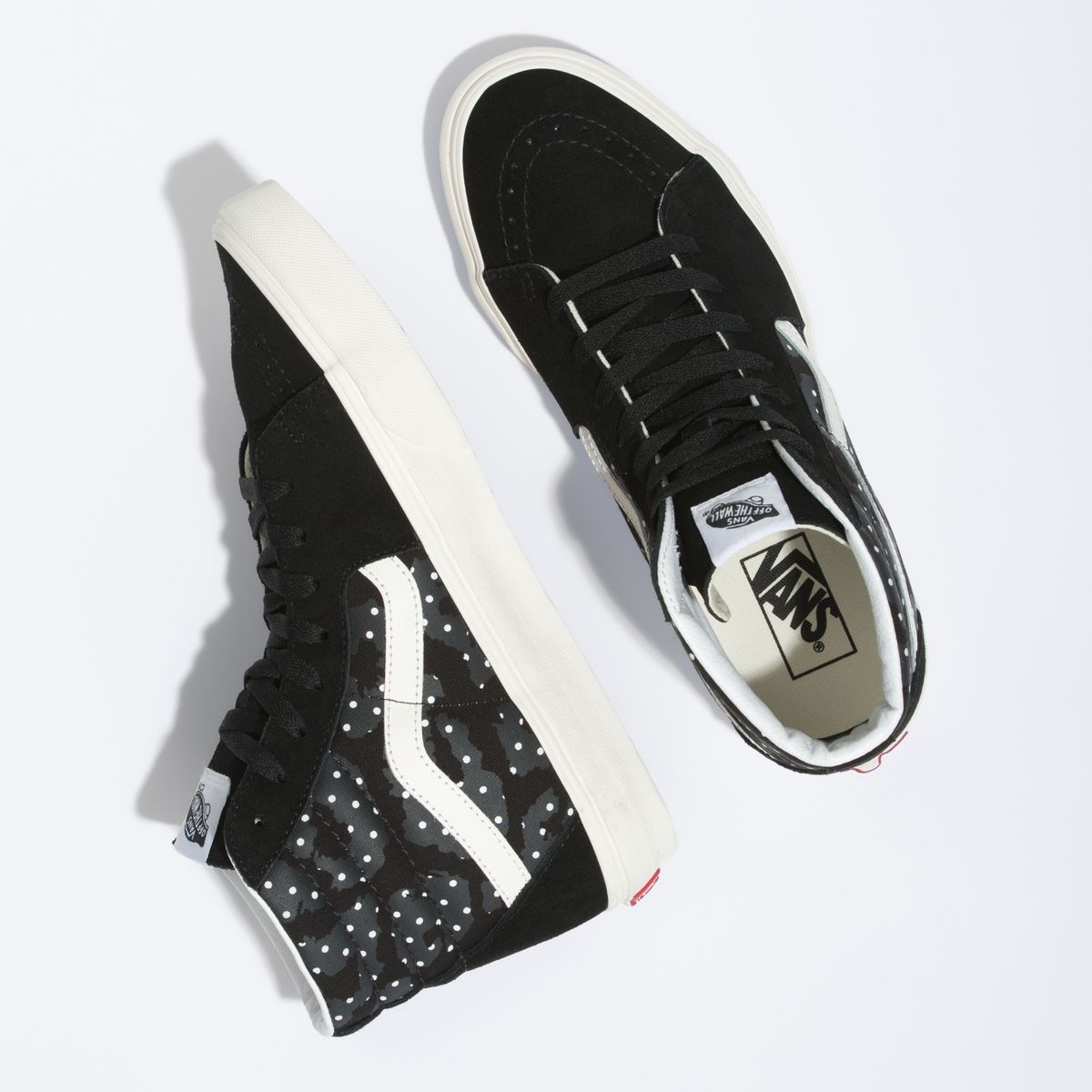 VANS - Vans Ua sk8-hi leopard polkadot black/white zapatilla urbana unisex negro