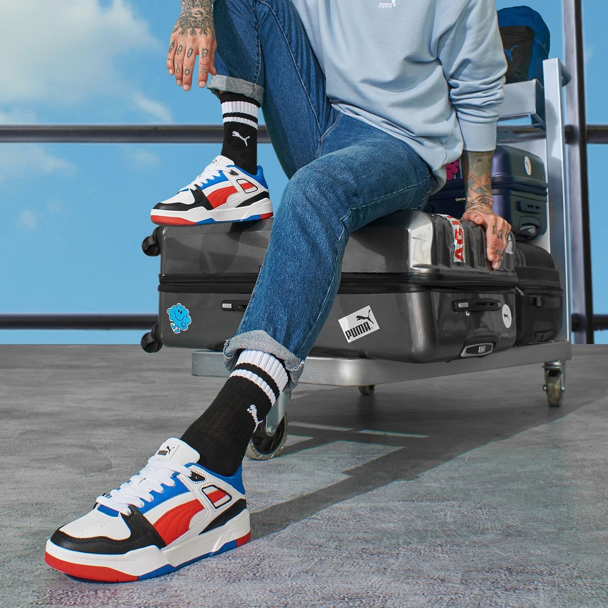 PUMA - Slipstream Lth Zapatilla Urbana Hombre Multicolor Puma