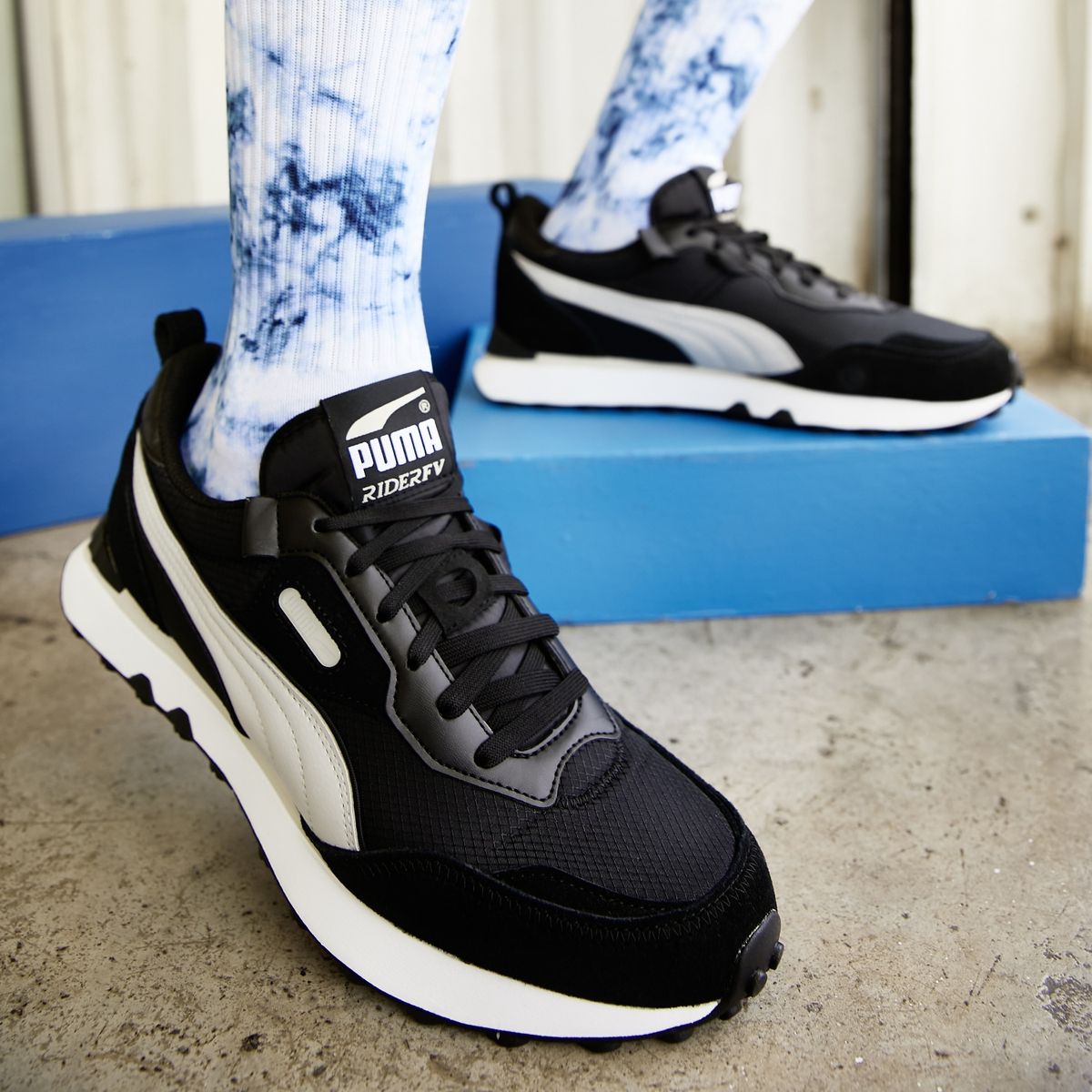 PUMA - Rider Fv Ftr Vi Zapatilla Urbana Hombre Negro Puma