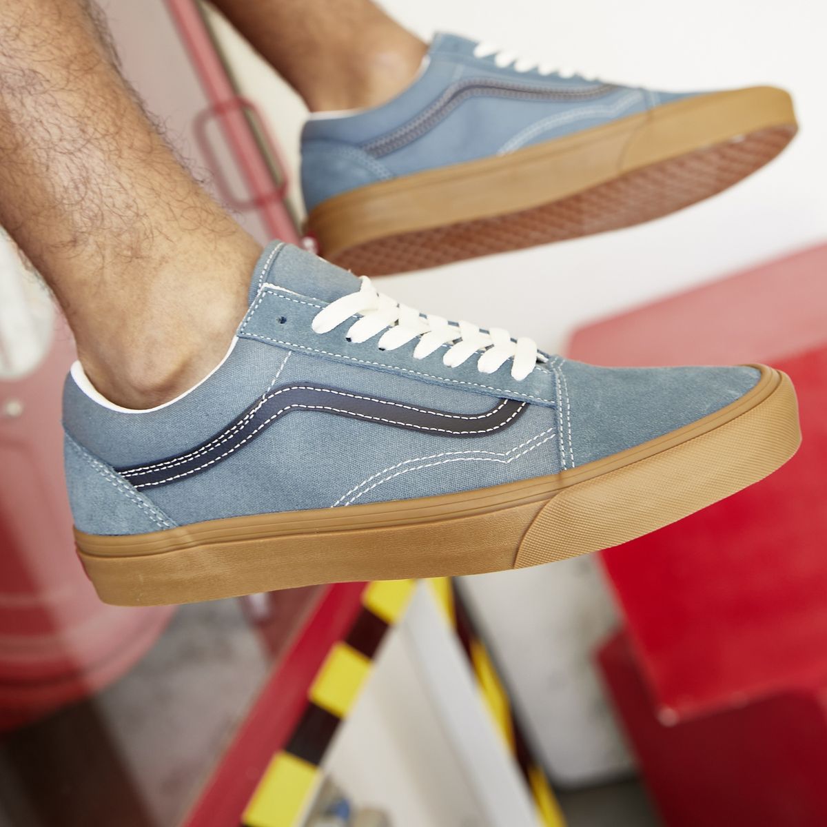 VANS - UA Old Skool  V Zapatilla Urbana Unisex Azul Vans