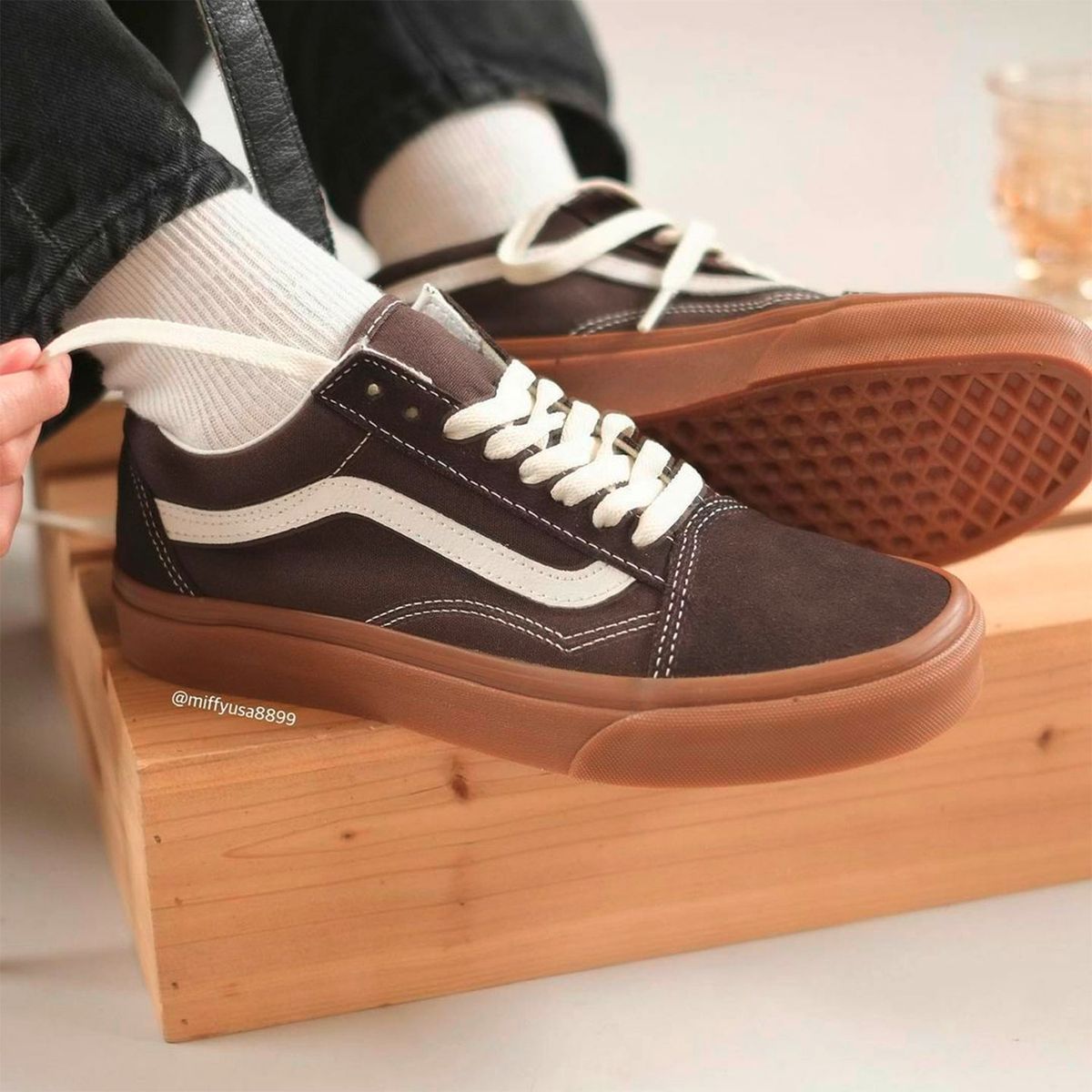 VANS - UA Old Skool  V Zapatilla Urbana Unisex Café Vans