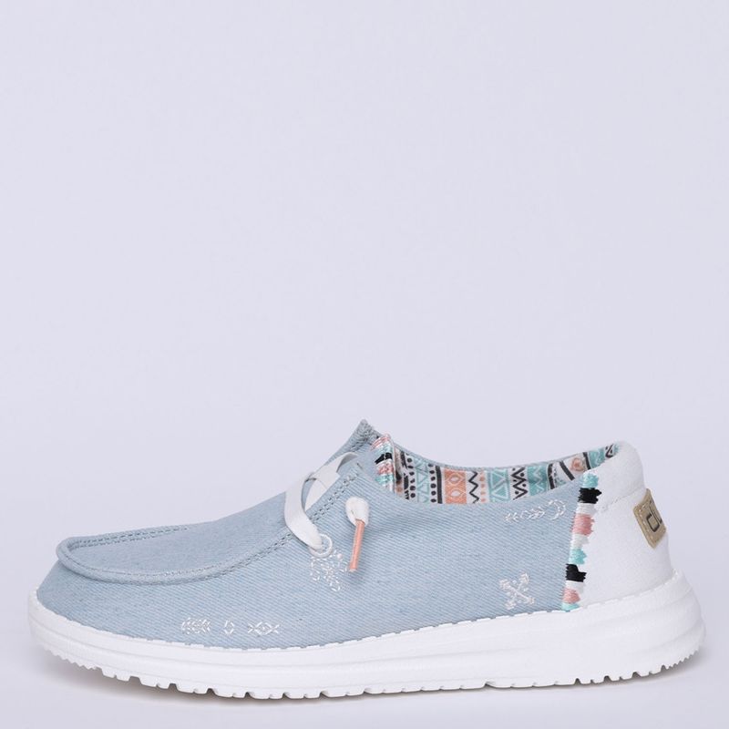 HEYDUDE - Zapatilla Urbana Mujer Azul Heydude