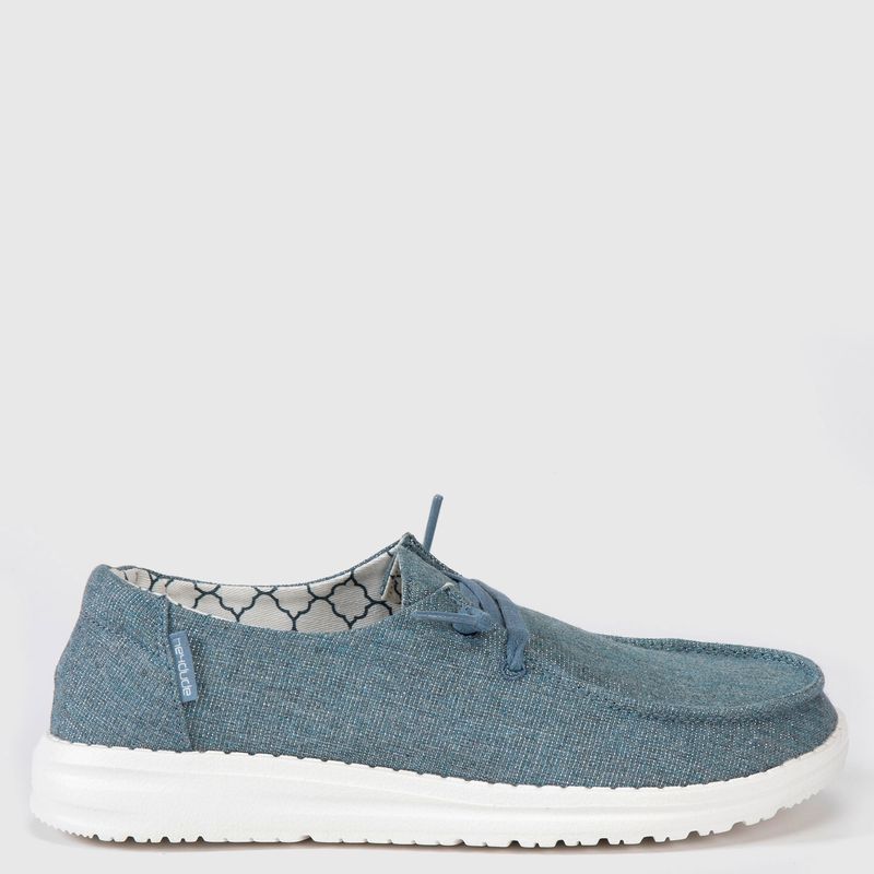 HEYDUDE - Zapatilla Urbana Mujer Azul Heydude