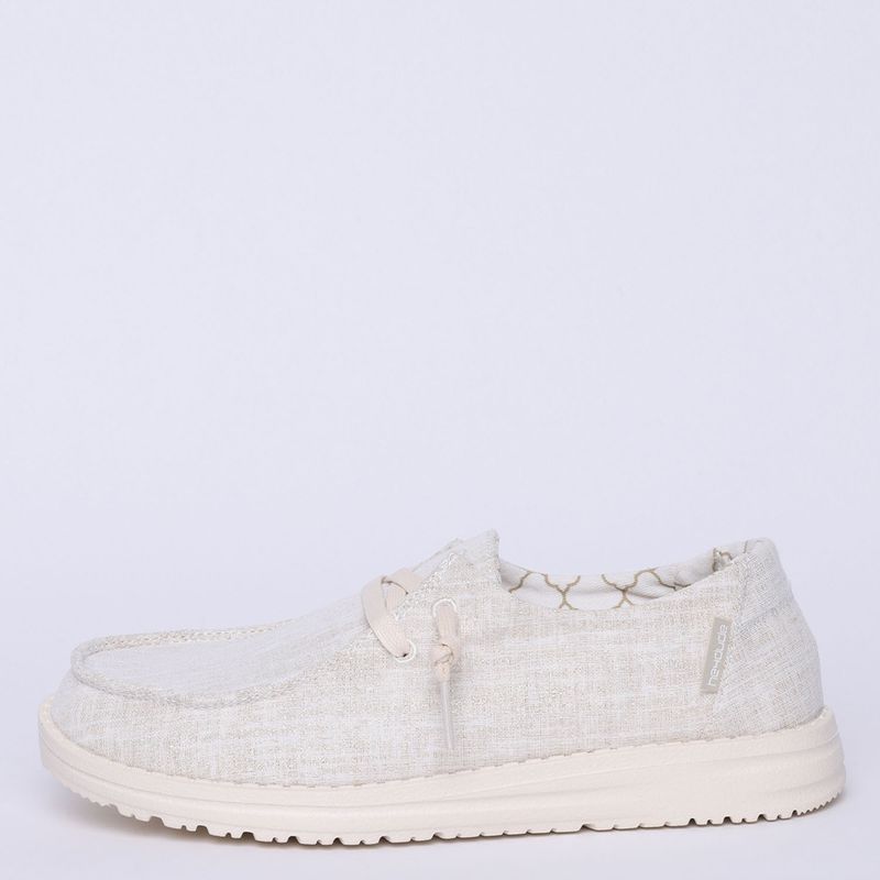 HEYDUDE - Zapatilla Urbana Mujer Beige Heydude