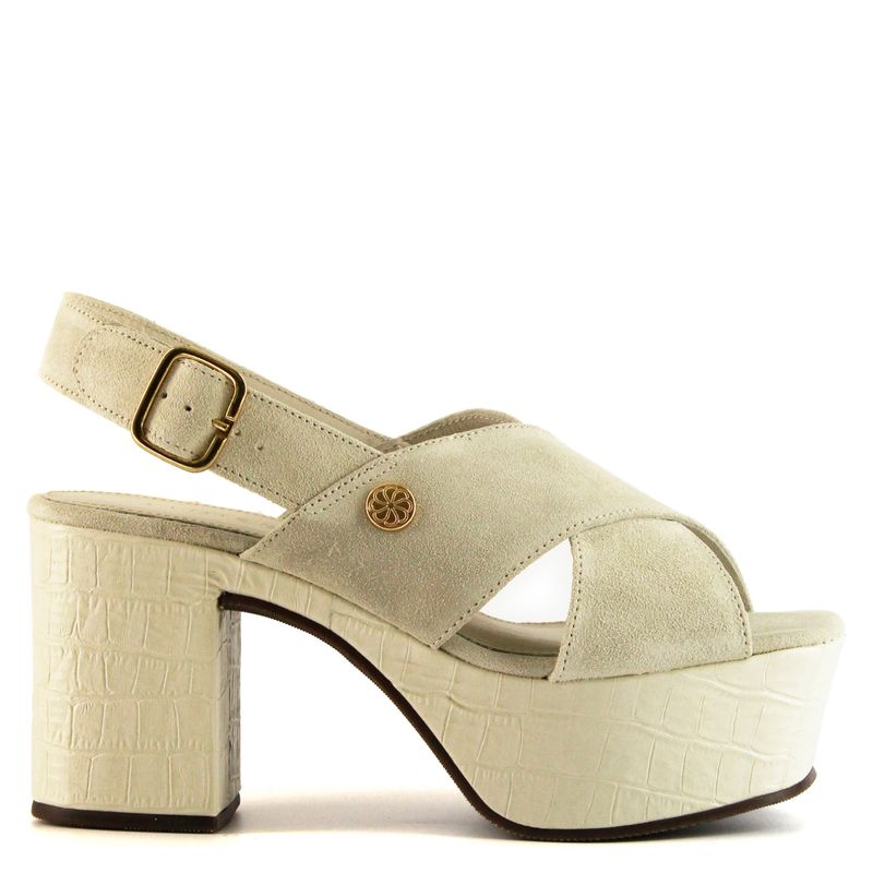 JAVIERA POCH - Javiera Poch Sandalia Mujer Cuero Blanco