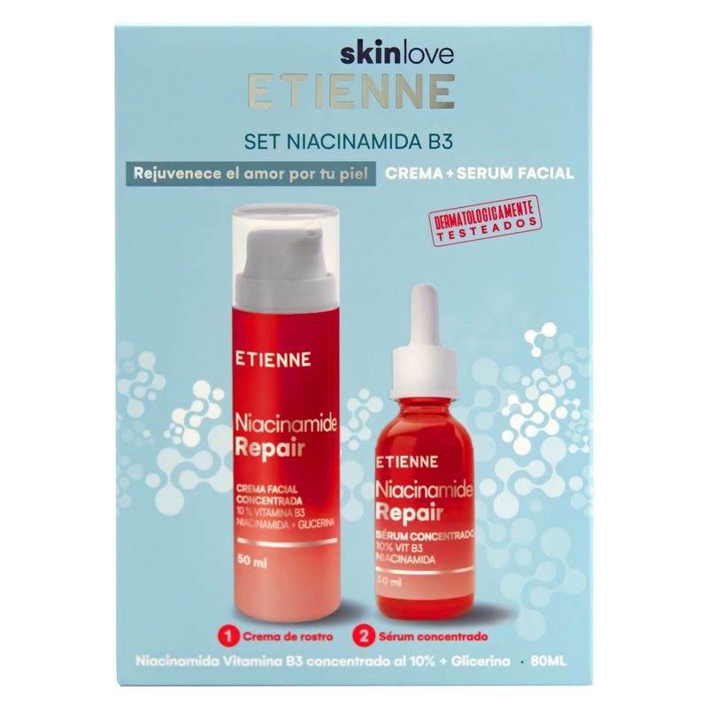 ETIENNE - Set Serum 30ml + Crema 50 ml Niacinamide Repair Etienne