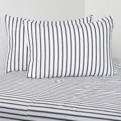 ROYAL SUPREME - Juego de Sábanas 200 Hilos Linen Strip