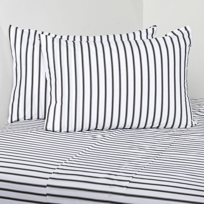 ROYAL SUPREME - Juego de Sábanas 200 Hilos Linen Strip Royal Supreme