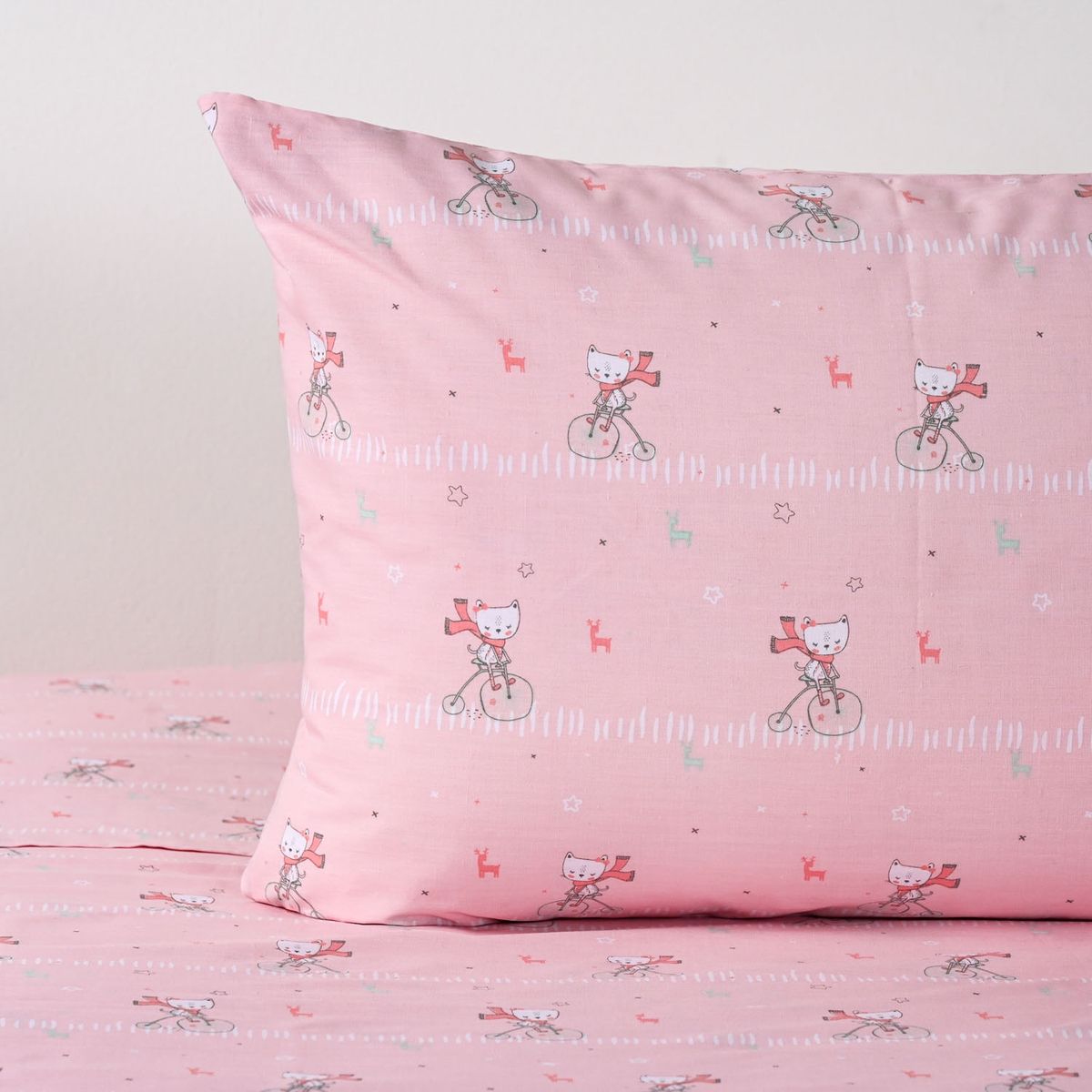 AMERICAN FAMILY - Juego De Sábanas Infantil 144 Hilos Sweet American Family