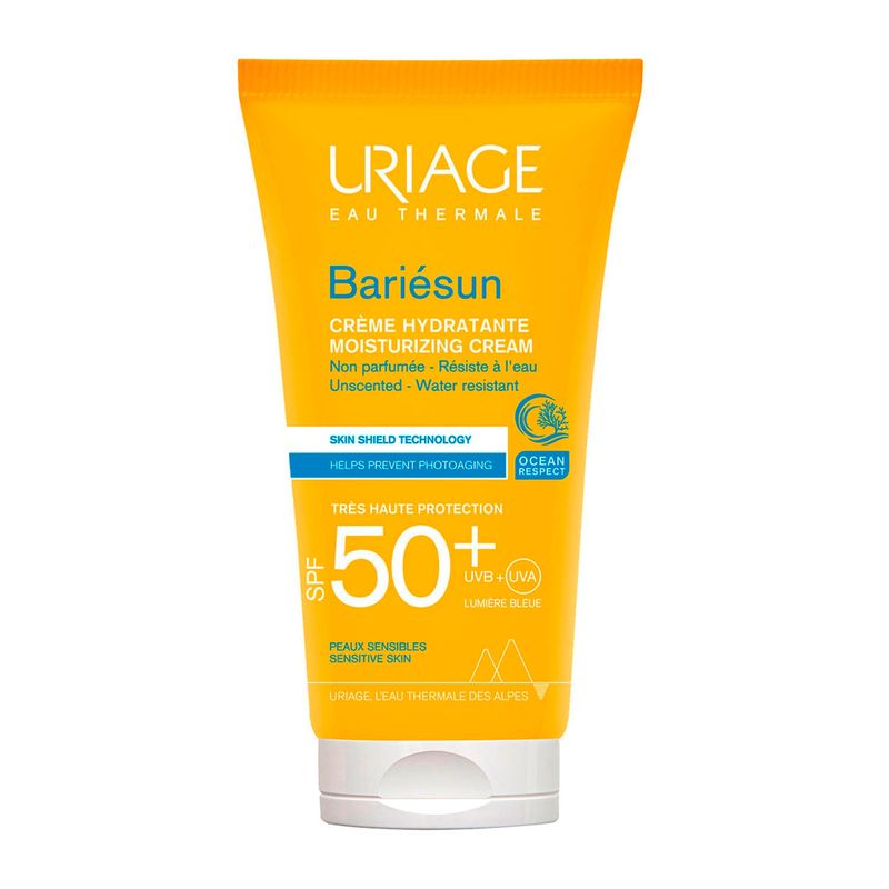 URIAGE - Protector Solar Facial Bariésun Crema Hidratante FPS 50+ Sin Perfume 50 ml de Uriage
