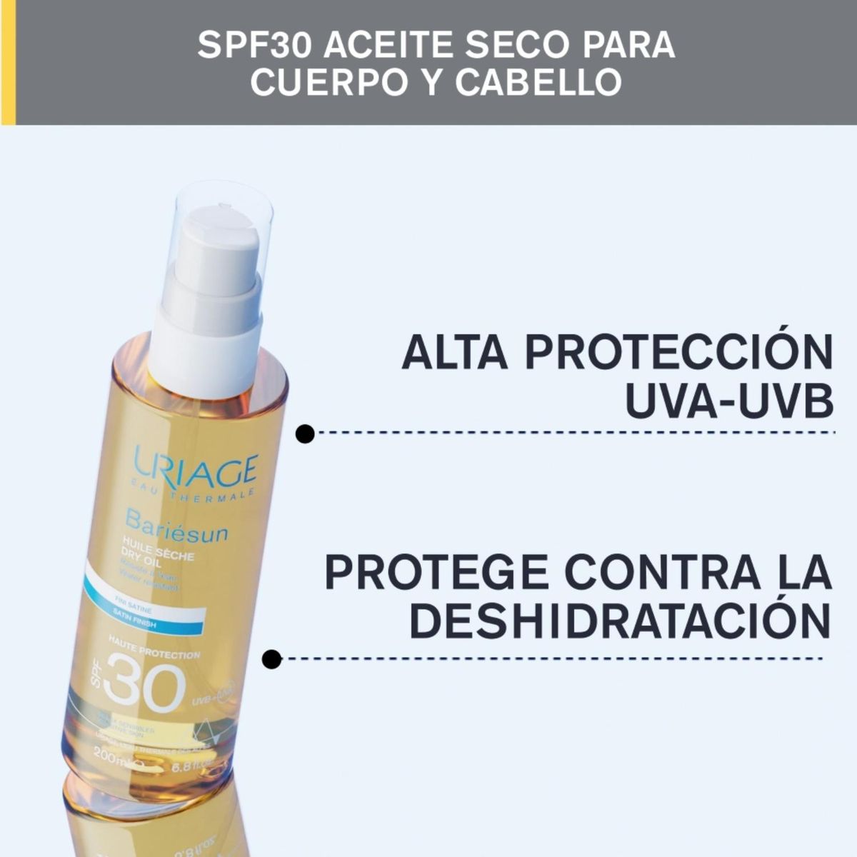 URIAGE - Protector Solar Bariésun Aceite Seco FPS 30 200 ml de Uriage