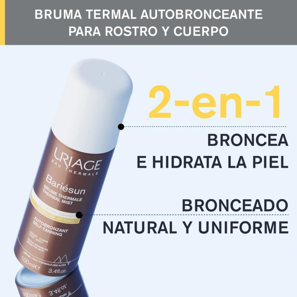 URIAGE - Protector Solar Bariésun Bruma Termal Autobronceante 100 ml de Uriage
