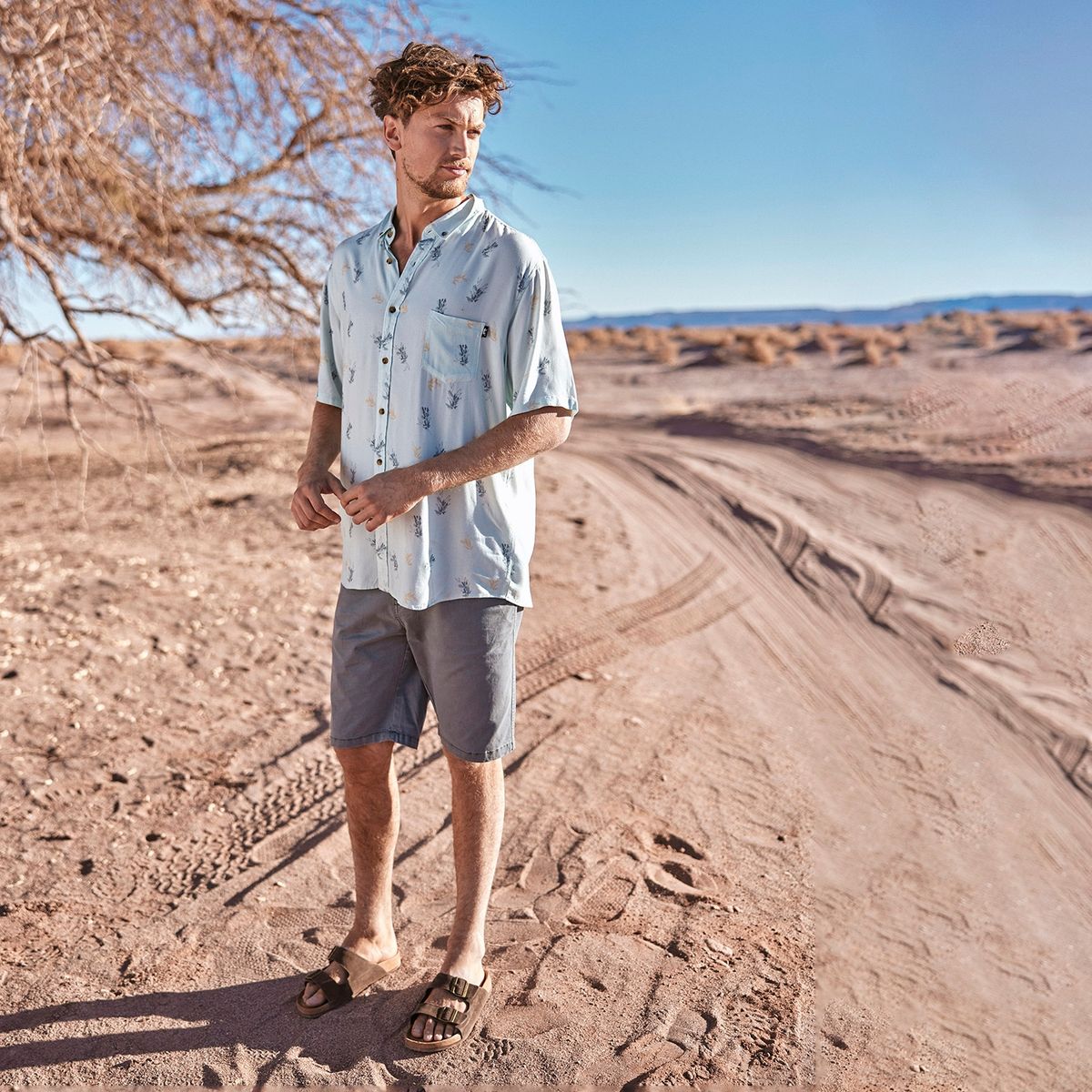 FROENS - Froens Sandalia hombre cuero cafe