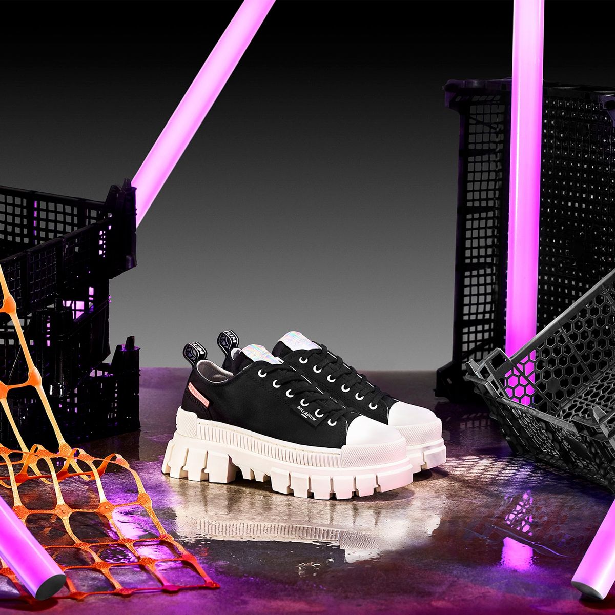 PALLADIUM - Revolt Lo Tx Zapatilla Urbana Mujer Negro Palladium