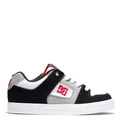 DC SHOES - Pure B Shoe Zapatilla Urbana Niño Cuero Gris (34 a 39)