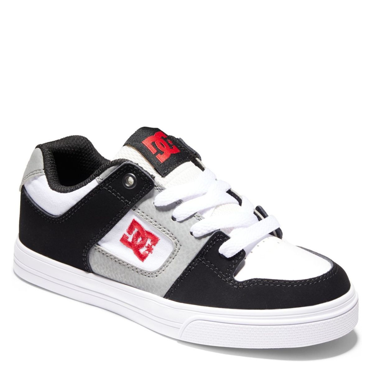 DC SHOES - Pure B Shoe Zapatilla Urbana Niño Cuero Gris (34 a 39) Dc Shoes