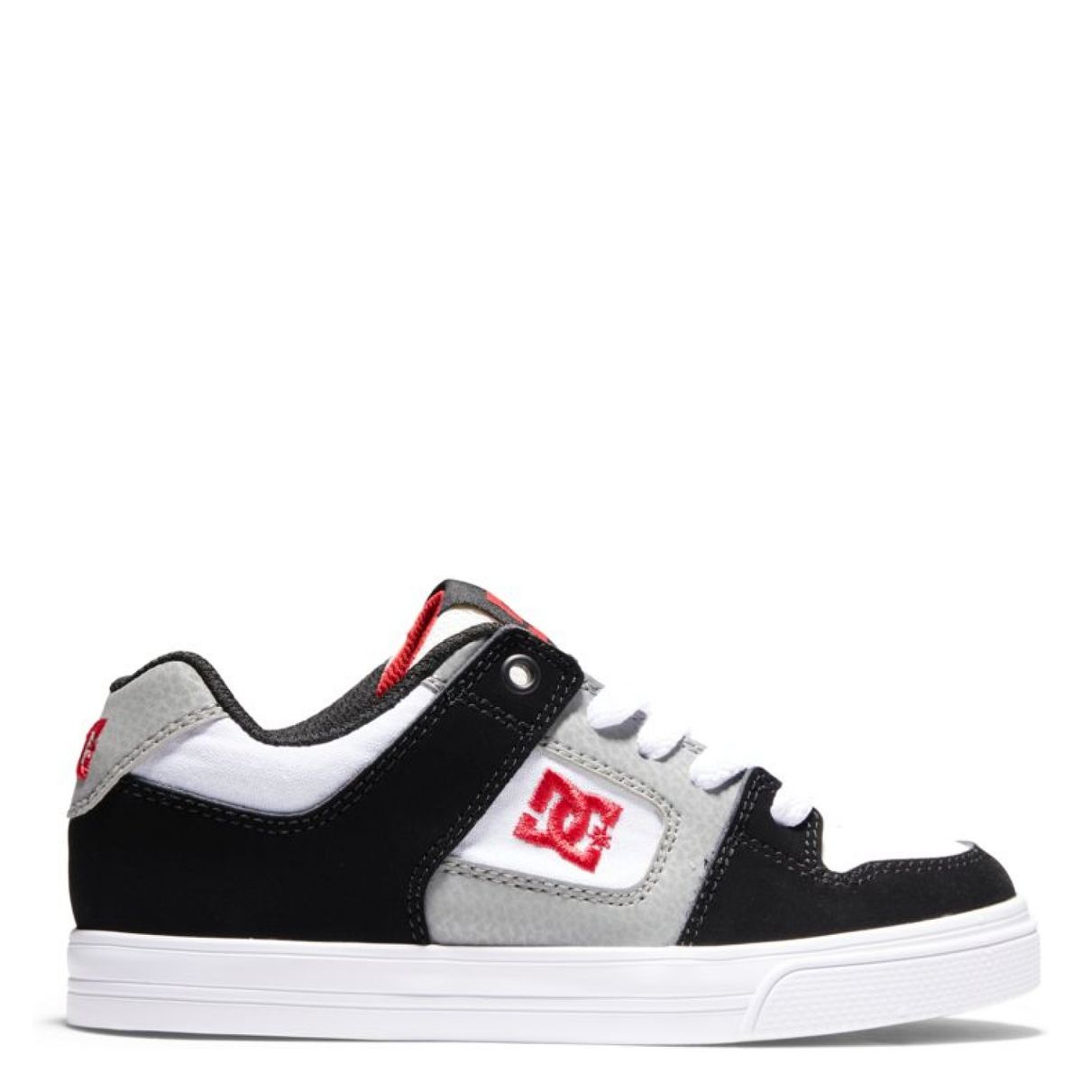 DC SHOES - Pure B Shoe Zapatilla Urbana Niño Cuero Gris (34 a 39) Dc Shoes