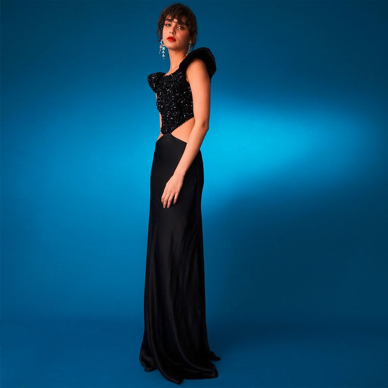 BASEMENT - Basement Vestido Largo Mujer Fran Larrain Night