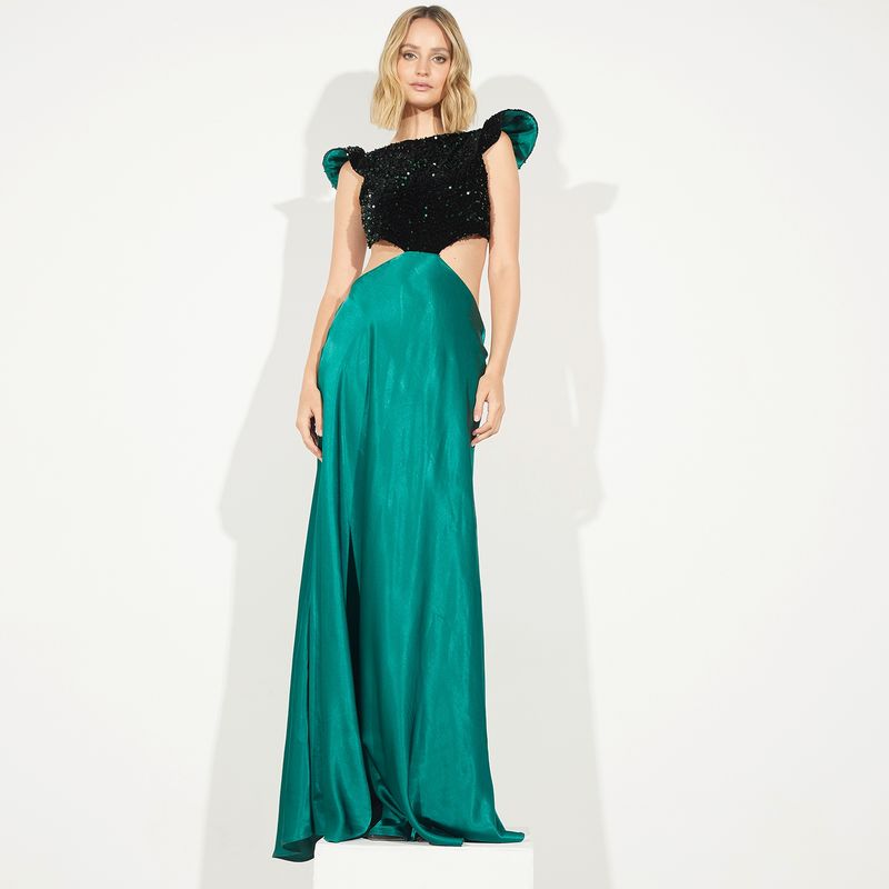 BASEMENT - Basement Vestido Largo Mujer Fran Larrain Night