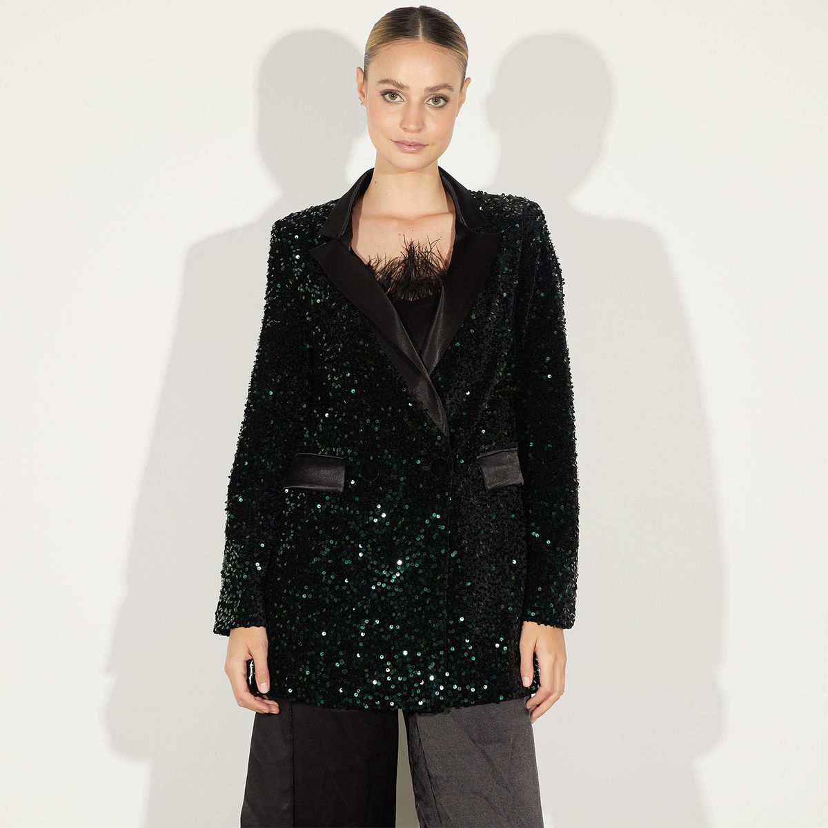 BASEMENT - Basement Blazer Mujer Fran Larrain Night