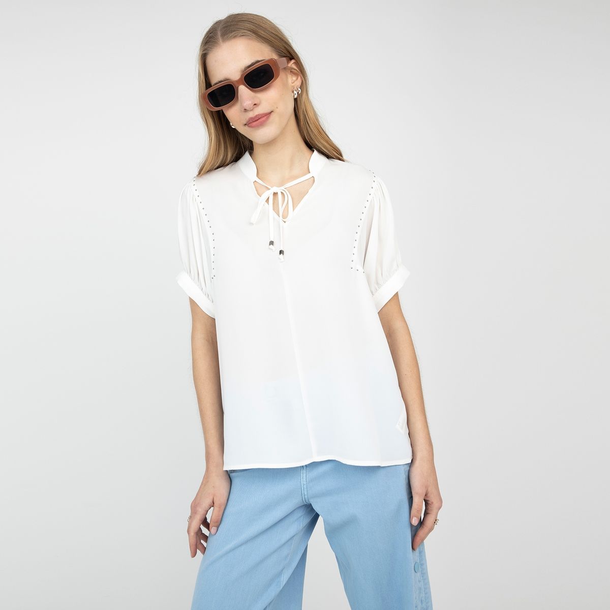 IO - Blusa Manga Corta Mujer Io