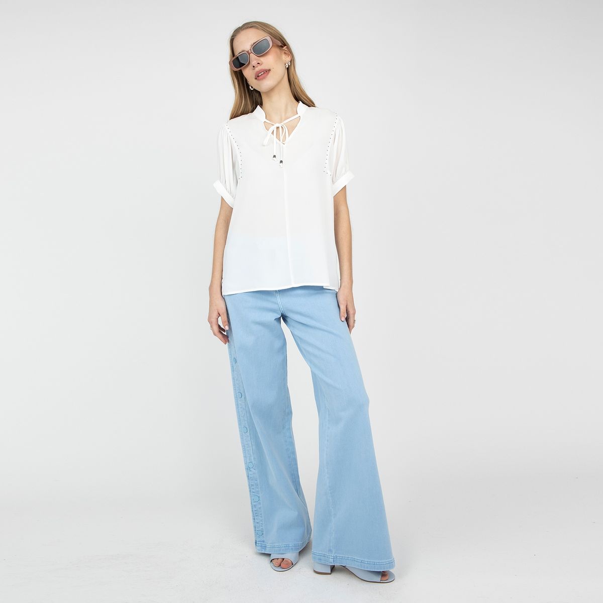 IO - Blusa Manga Corta Mujer Io