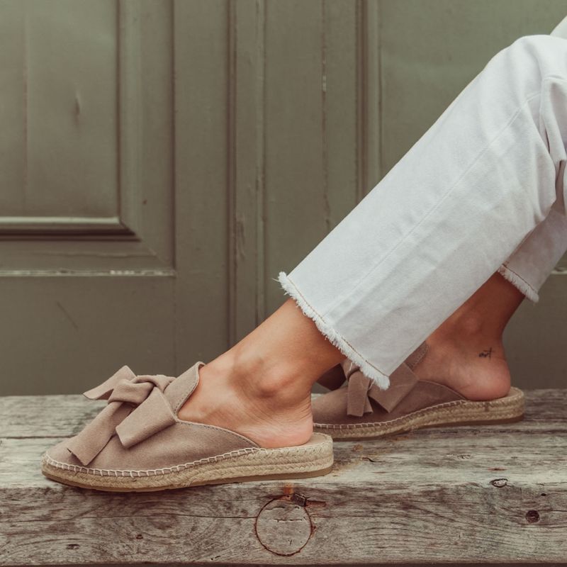 URCO - Alpargata Mujer Cuero Beige/Khaki Urco