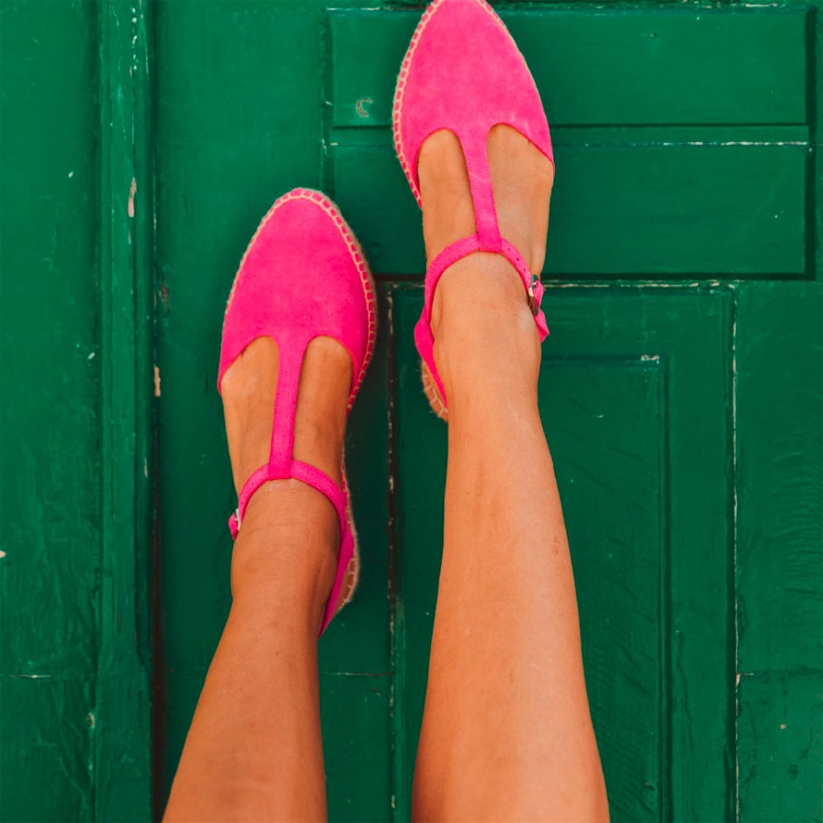 URCO - Alpargata Mujer Cuero Rosado Urco