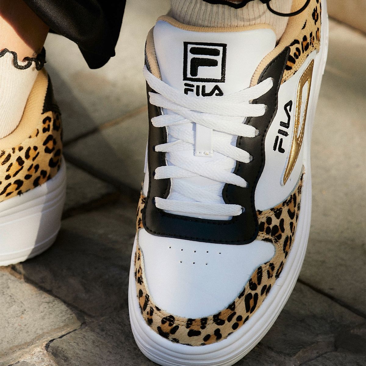 FILA - WX-100 Leopard Zapatilla Urbana Mujer Blanco Fila