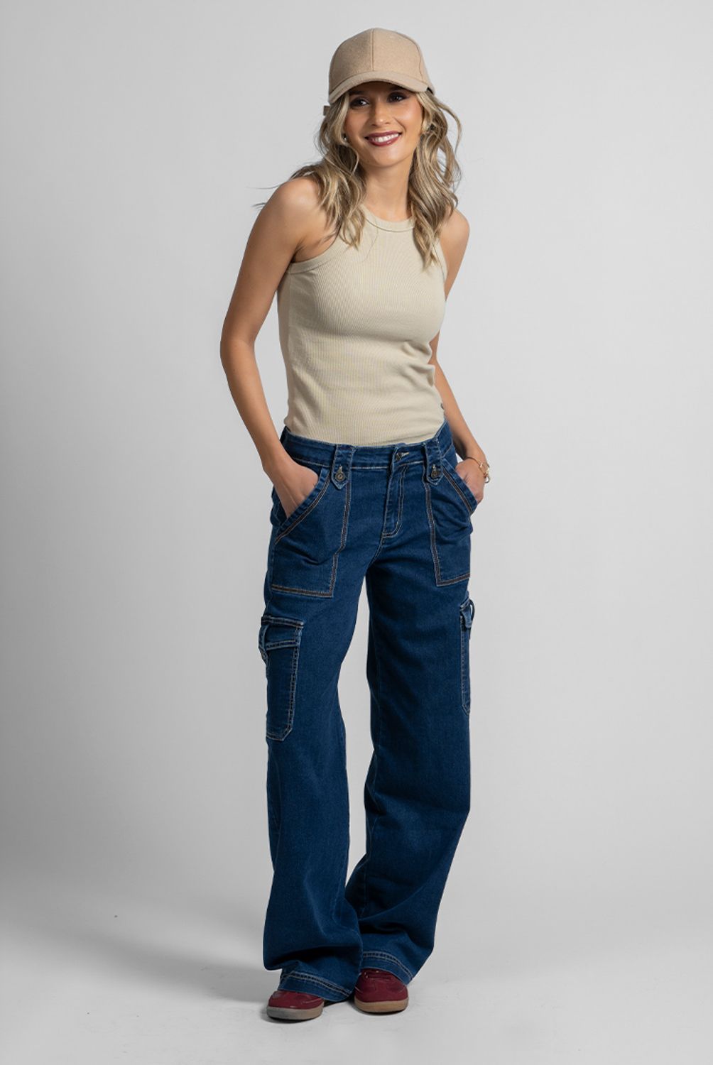 LOLITA POCKET - Jeans Juana Azul Lolita Pocket